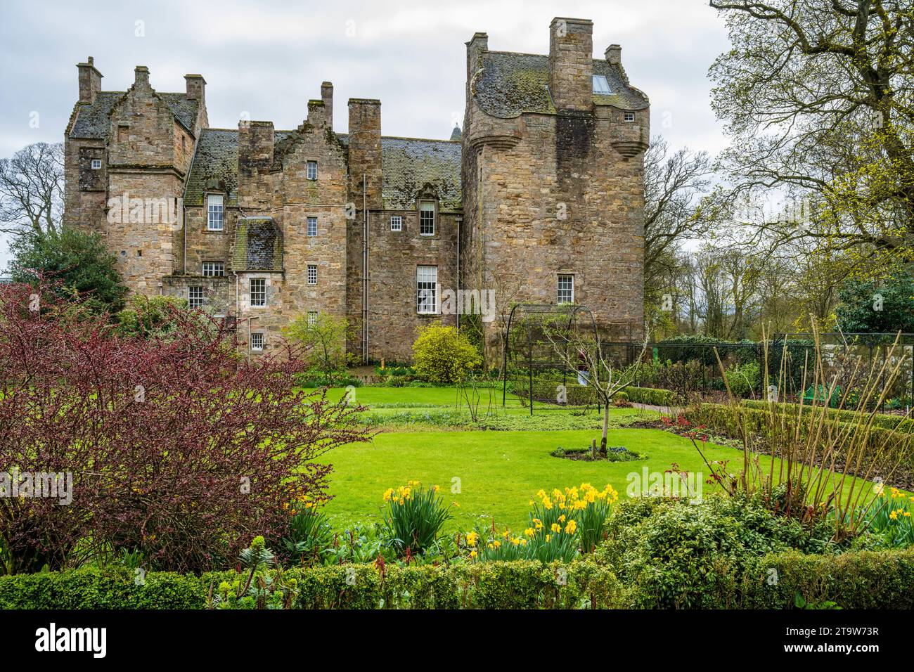 View from the garden of Kellie Castle located just outside the small