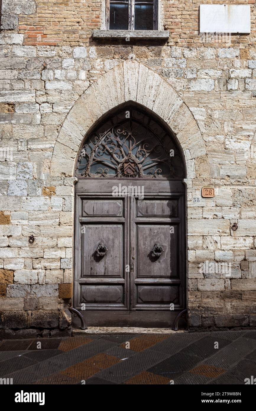 Old doors, Arezzo, Italy. Stock Photo