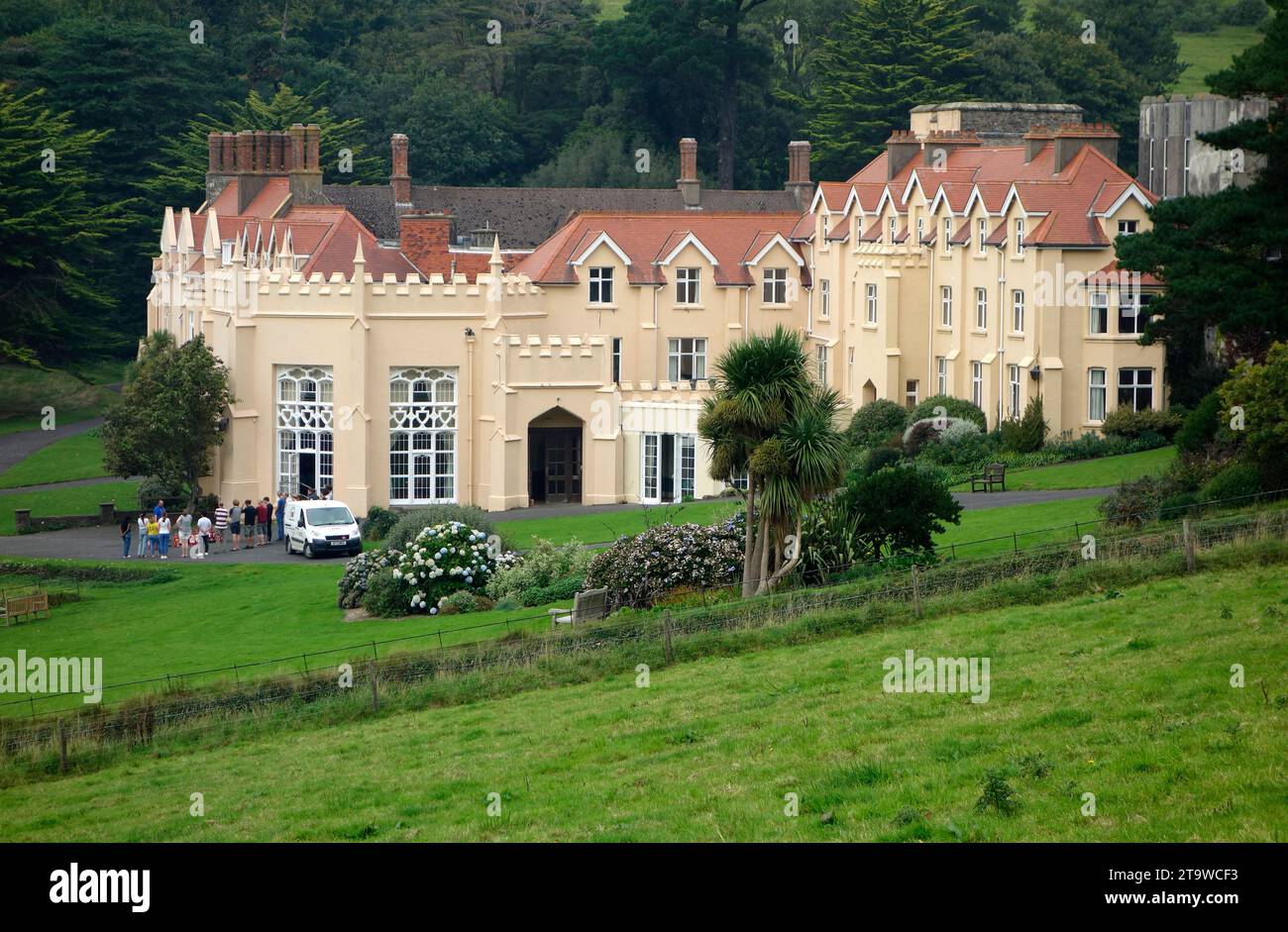 Lee Abbey Christian Retreat & Conference Centre, Exmoor National Park, North Devon, England, UK in September Stock Photo