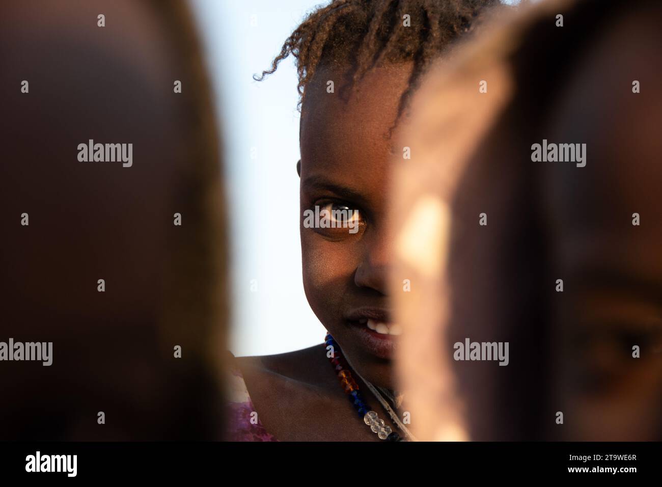 Chilhood in África, Chad Stock Photo