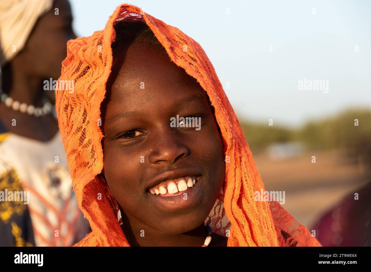 Chilhood in África, Chad Stock Photo