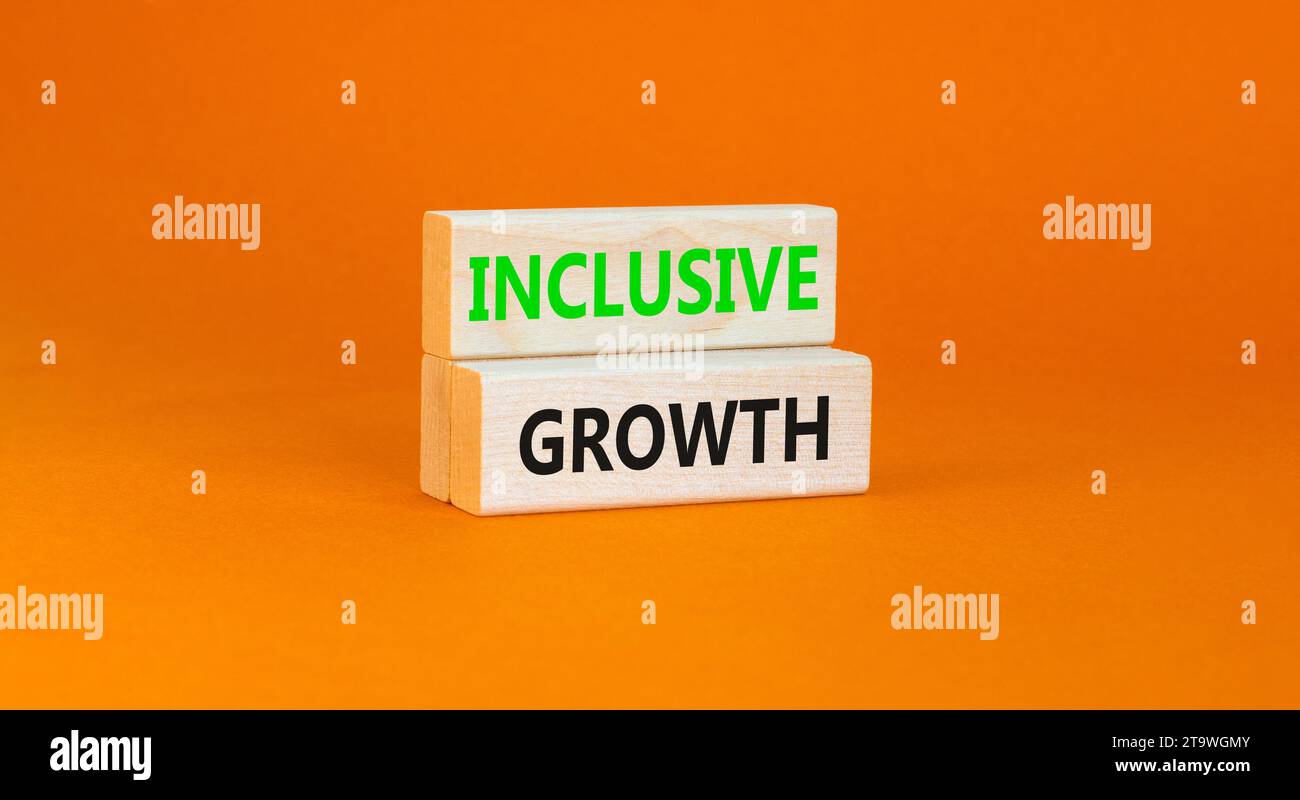 Inclusive growth symbol. Concept words Inclusive growth on beautiful ...