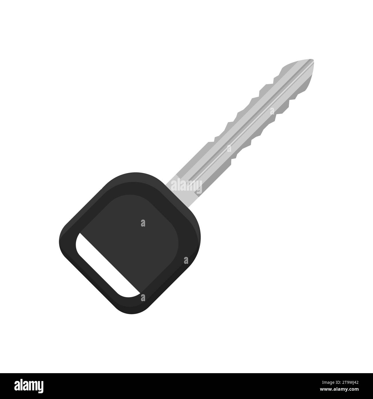 Car key icon isolated on white background. Auto lock security key. Vector illustration. Stock Vector