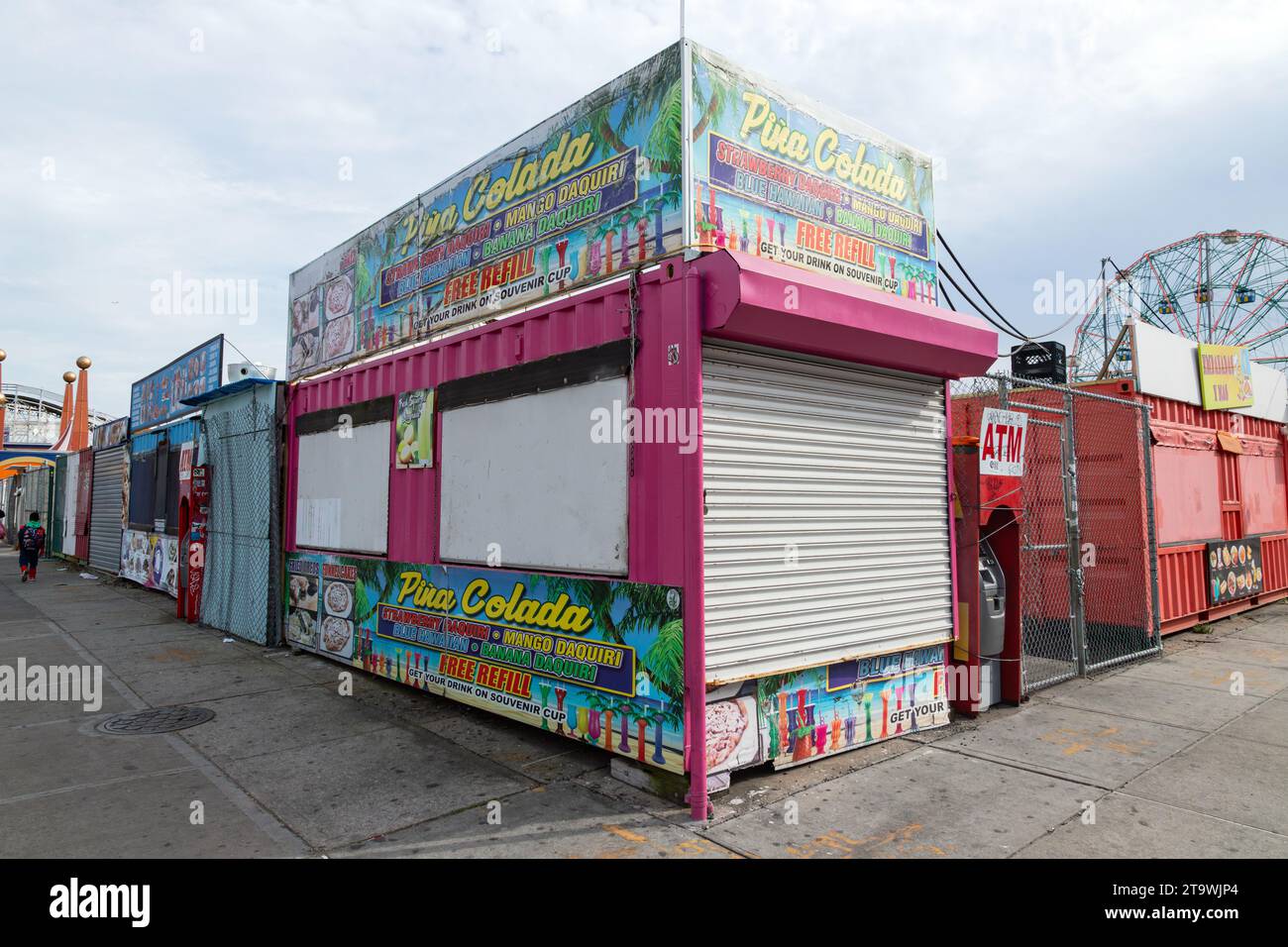 Closed cocktail bar, Coney Island, Brooklyn, New York City, United