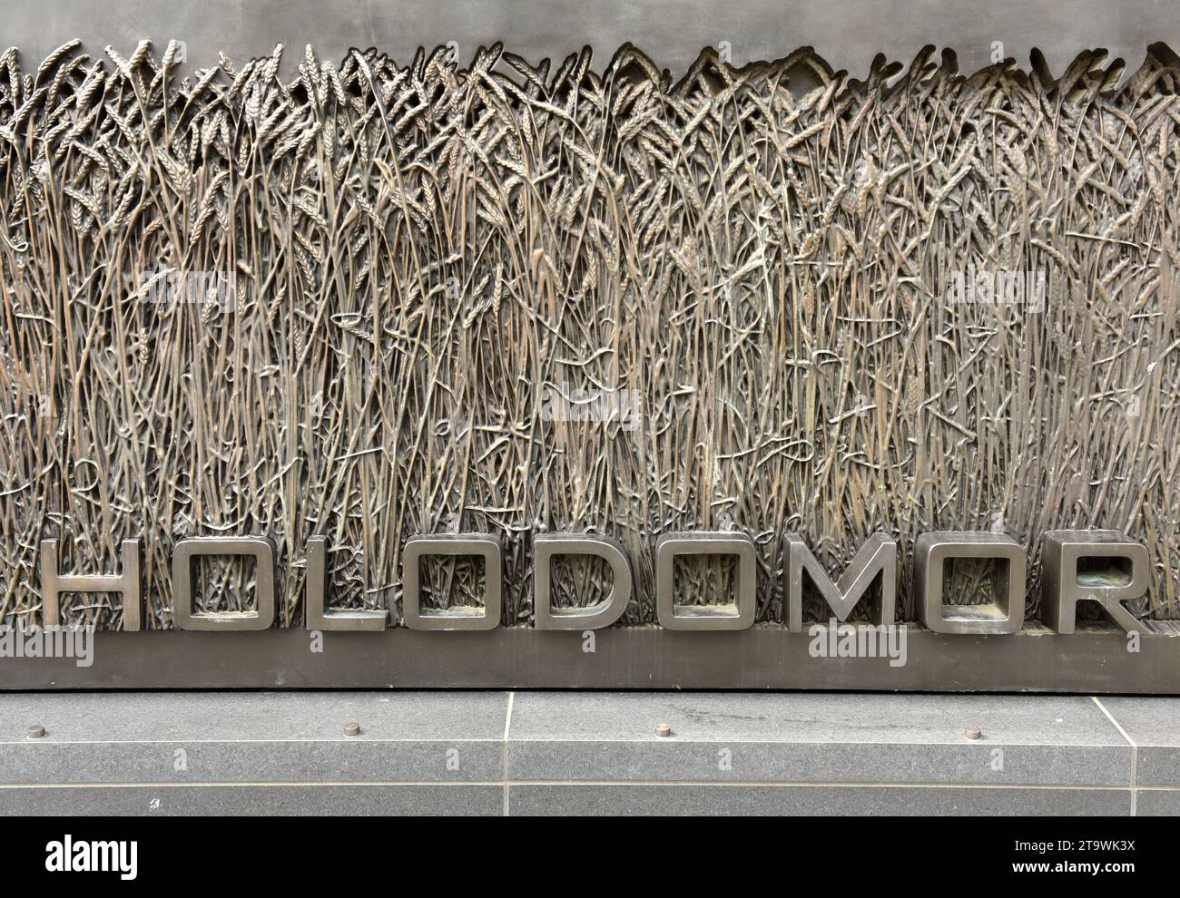 Washington, DC - June 01, 2018: Memorial of victims of the famine-genocide (Holodomor) of 1923-1933 years in the Ukraine in Washington, DC, USA. Stock Photo