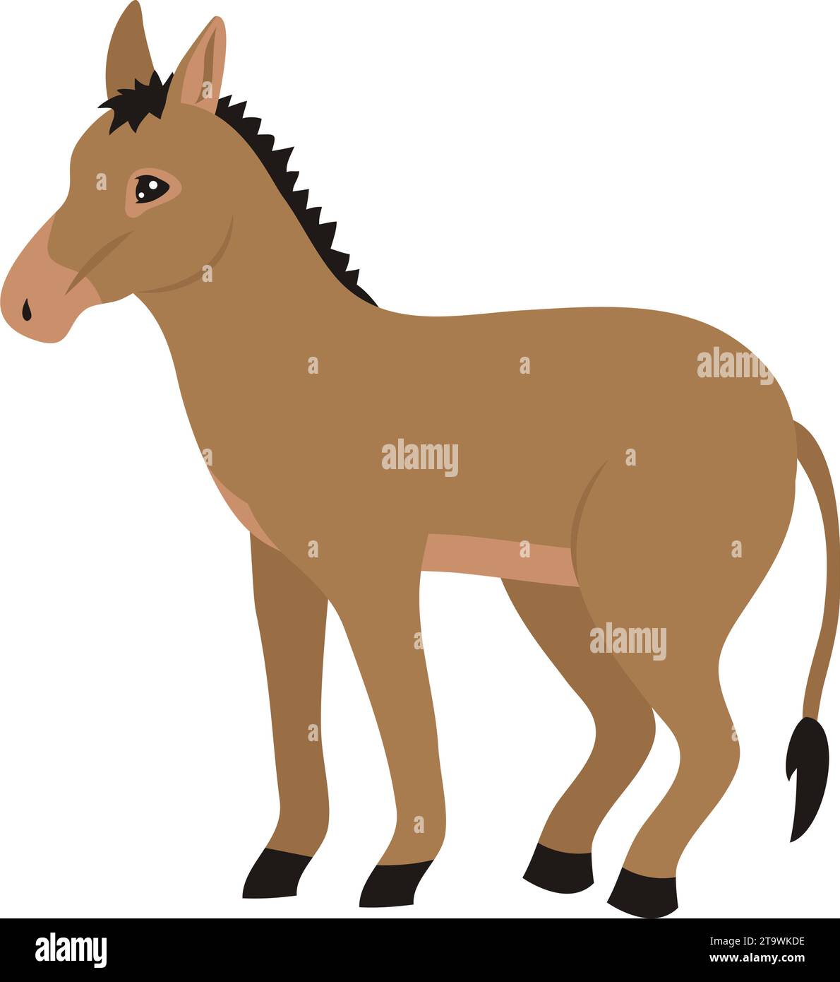 donkey illustration design Stock Vector Image & Art - Alamy