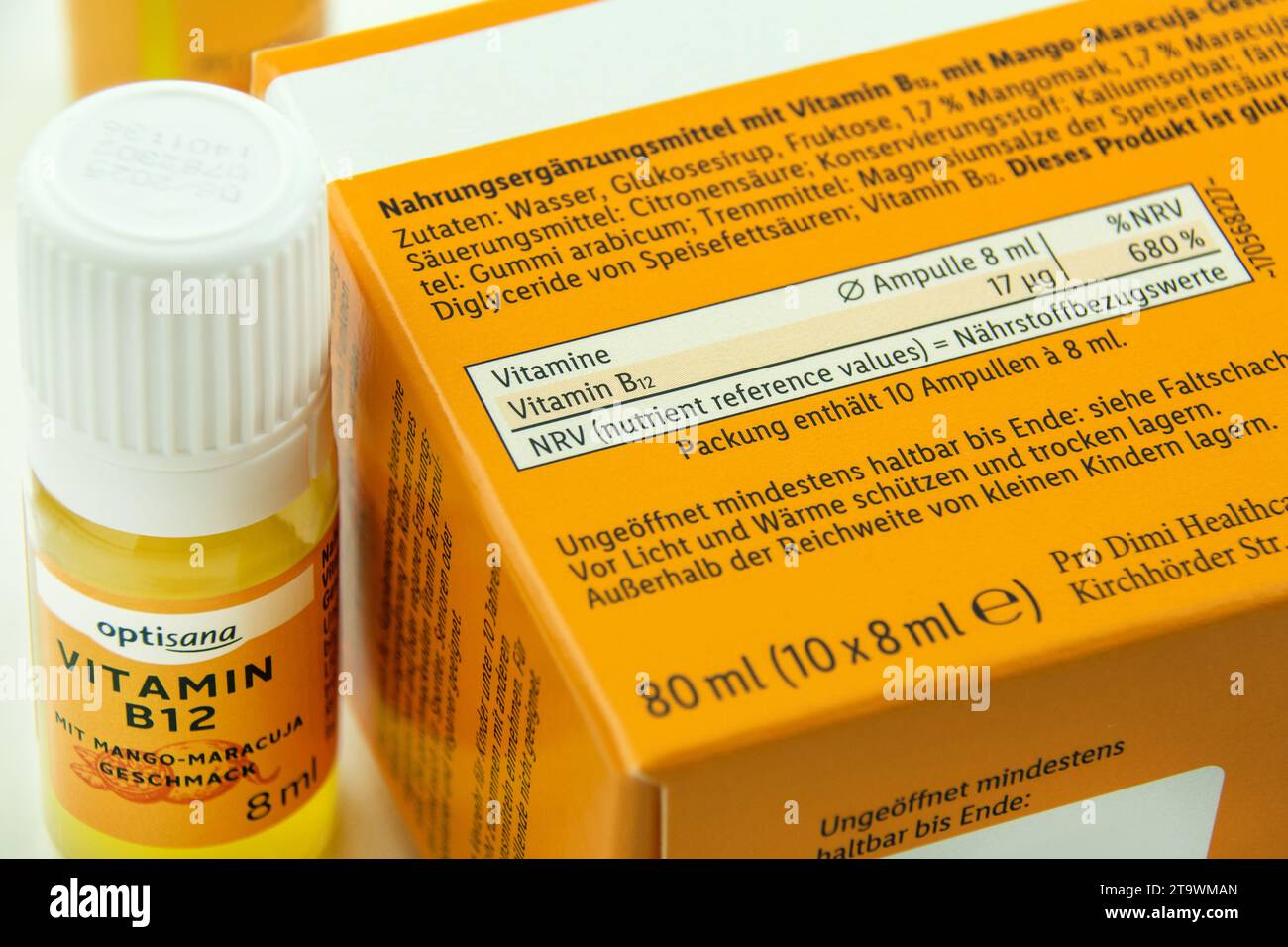 Hamburg, Germany November 26 2023 German Optisana Vitamin B12