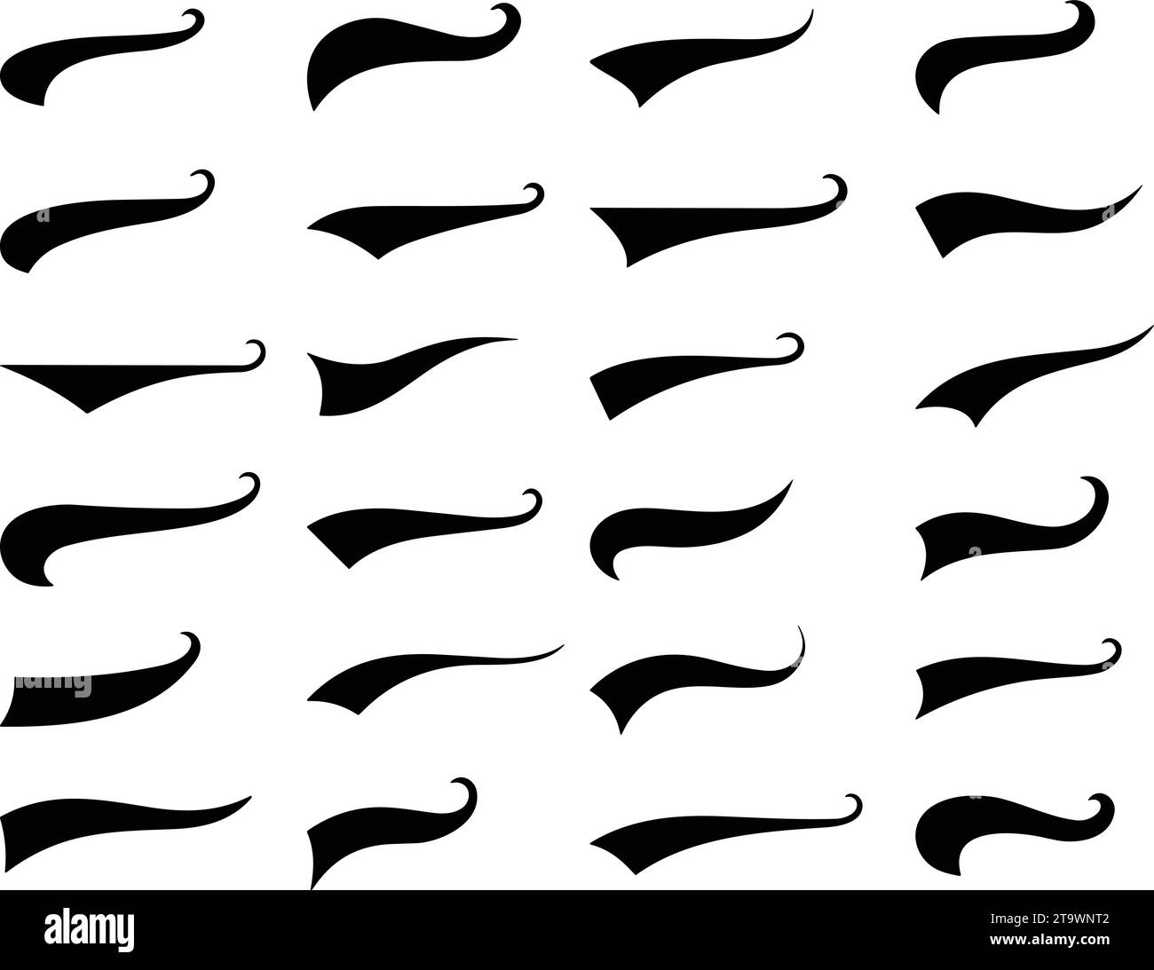 Premium Vector  Text tails swoosh baseball sign typography font curve tail  font swoosh tail ornamental vector