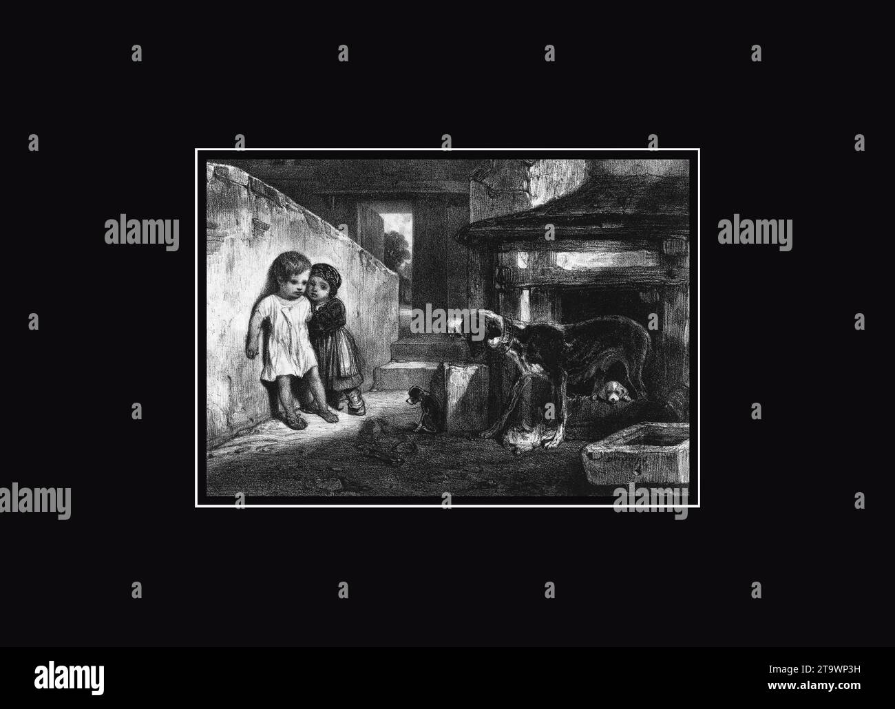 Children Frightened by Snarling Dog, from the series Hunting Scenes