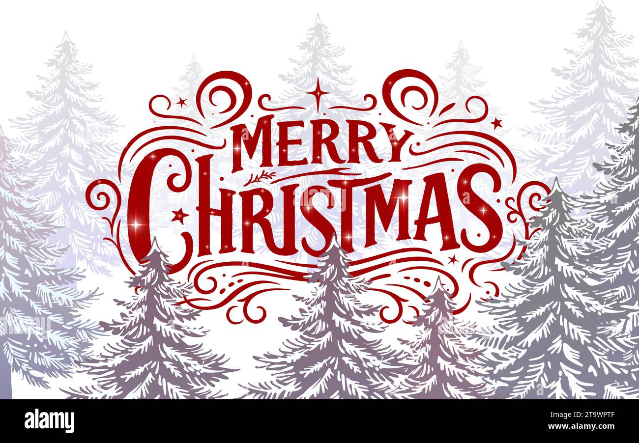 Merry Christmas cover art, Happy new year background, Vector Stock