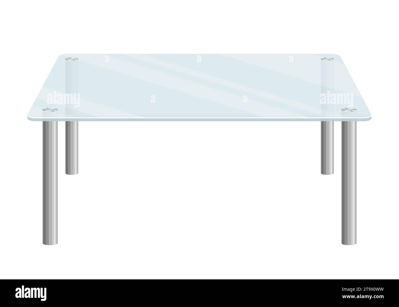 Glass furniture design Stock Vector Images Alamy
