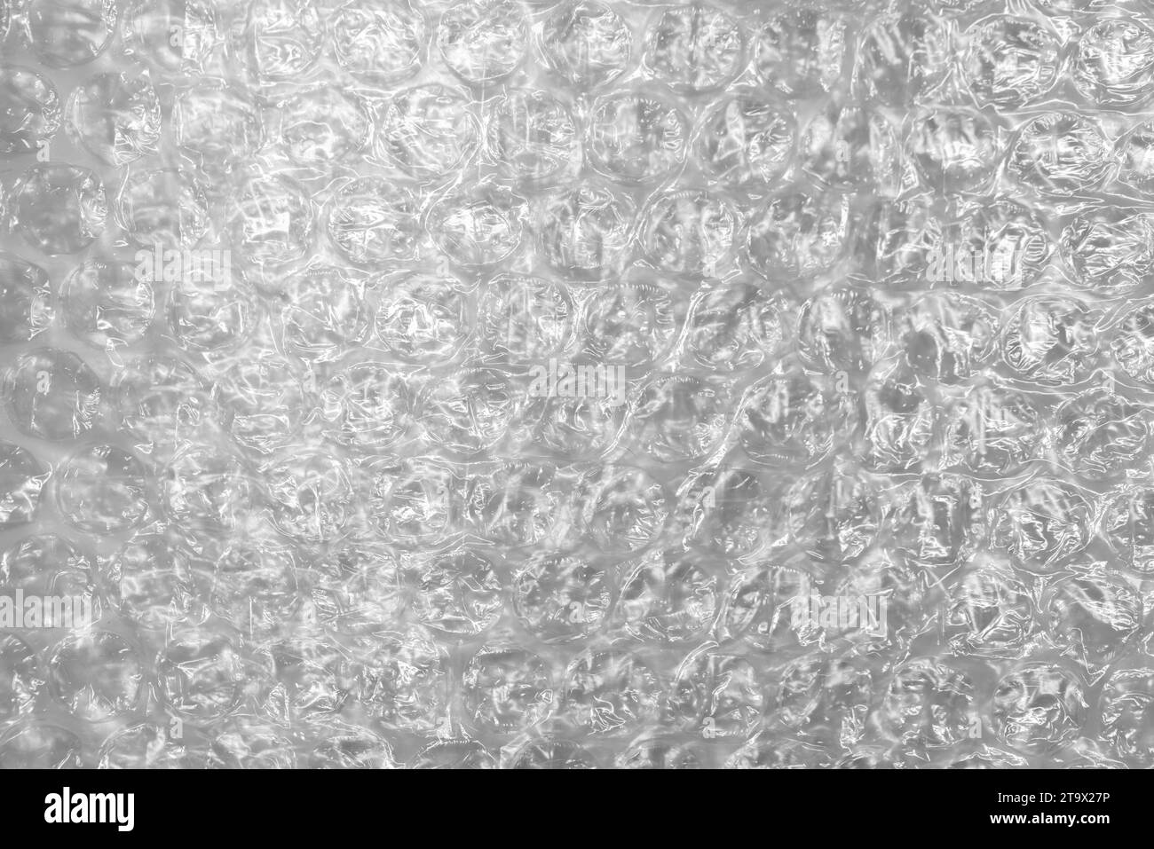 Used bubble wrap, closeup background photo. It is a pliable