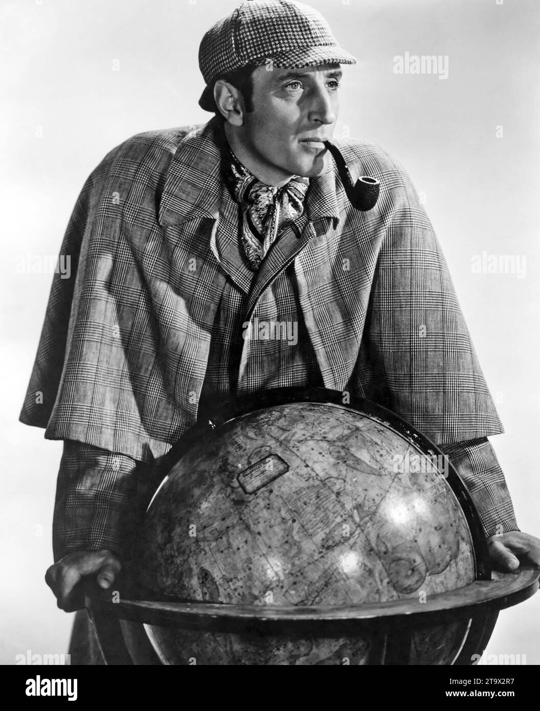 THE ADVENTURES OF SHERLOCK HOLMES 1939  20th Century Fox film with Basil Rathbone Stock Photo