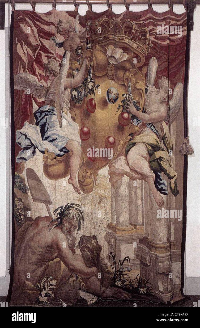 Door hanging 1710-17 by Giovanni Camillo Sagrestani Stock Photo