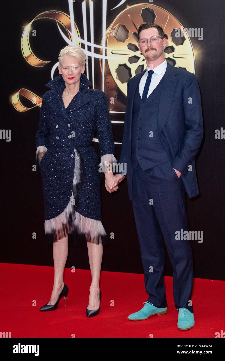 Marrakech, Morocco. 27th Oct, 2023. Tilda Swinton and Xavier Swinton