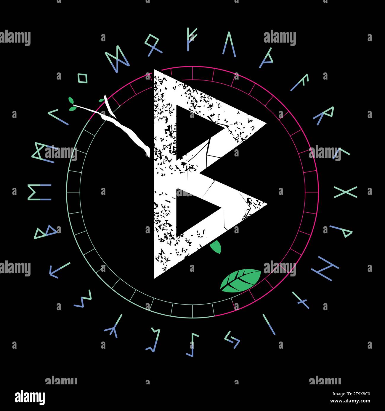 Design for a runic letter t-shirt called Berkano. Ancient alphabet in ...