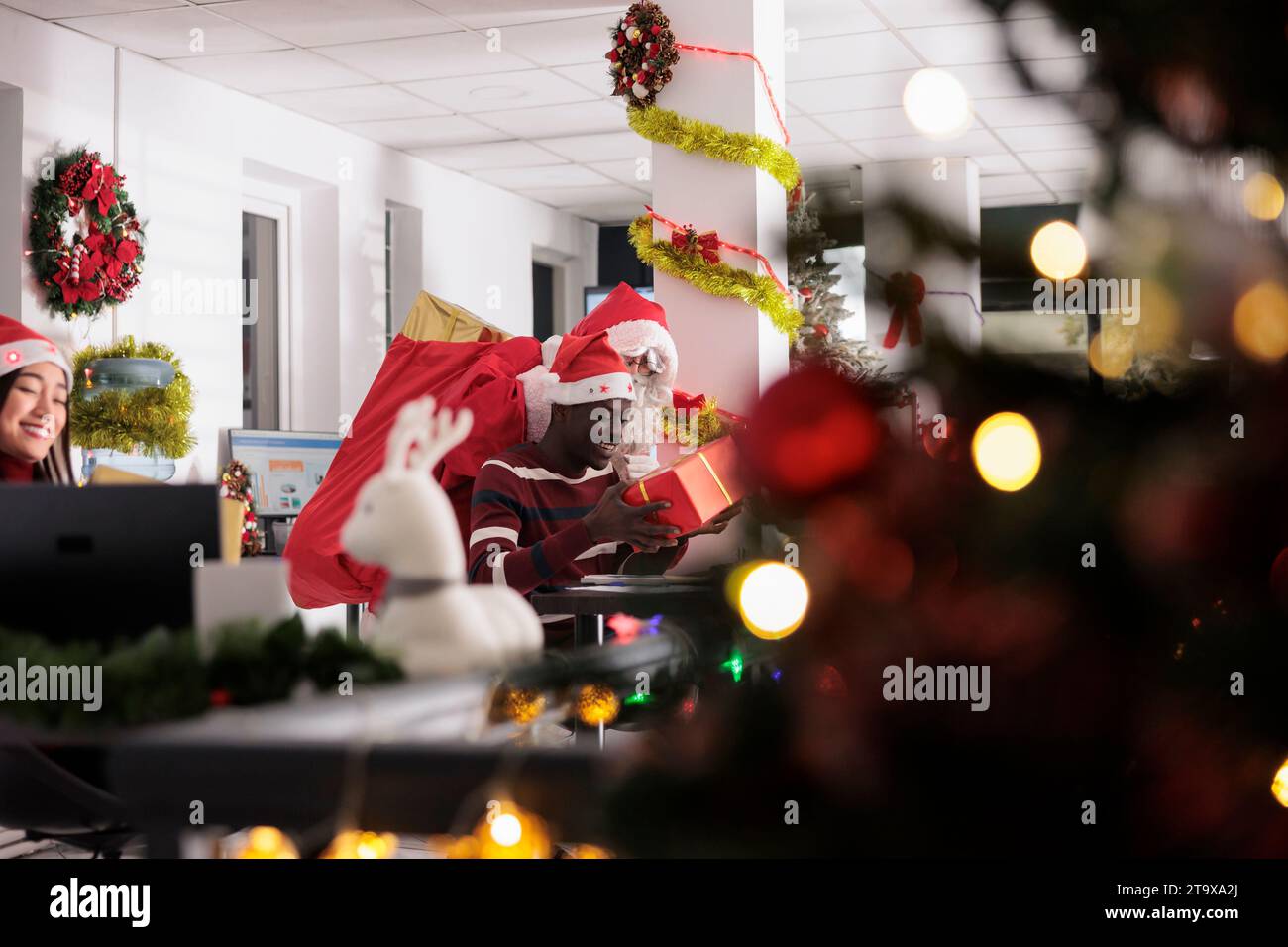 Festive Worker Happy surprising bearded business hi-res stock photography and images ...