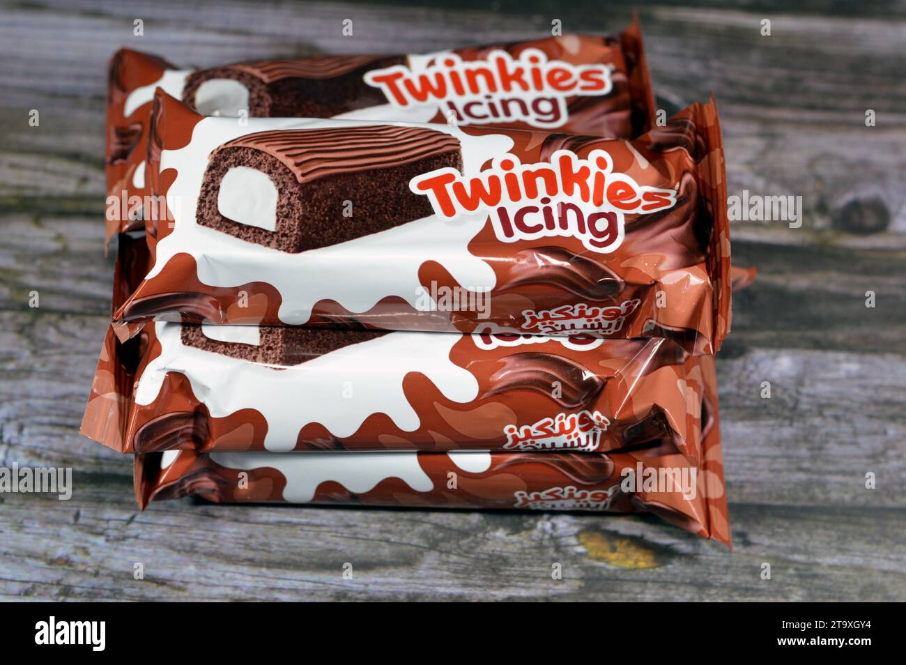 Cairo, Egypt, November 4 2023 Twinkies Icing, Twinkie is an American