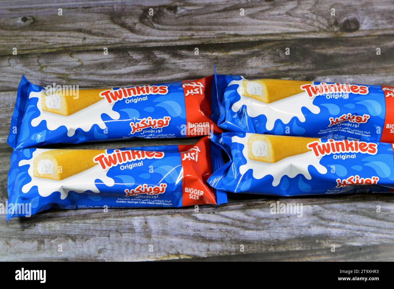 Cairo, Egypt, November 4 2023 Twinkies original taste, Twinkie is an