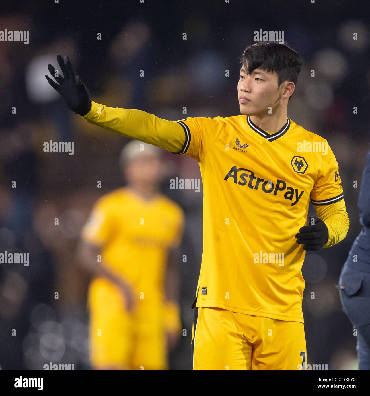 London On Monday 27th November 2023 Hwang Hee chan Of Wolverhampton london-on-monday-27th-november-2023-hwang-hee-chan-of-wolverhampton