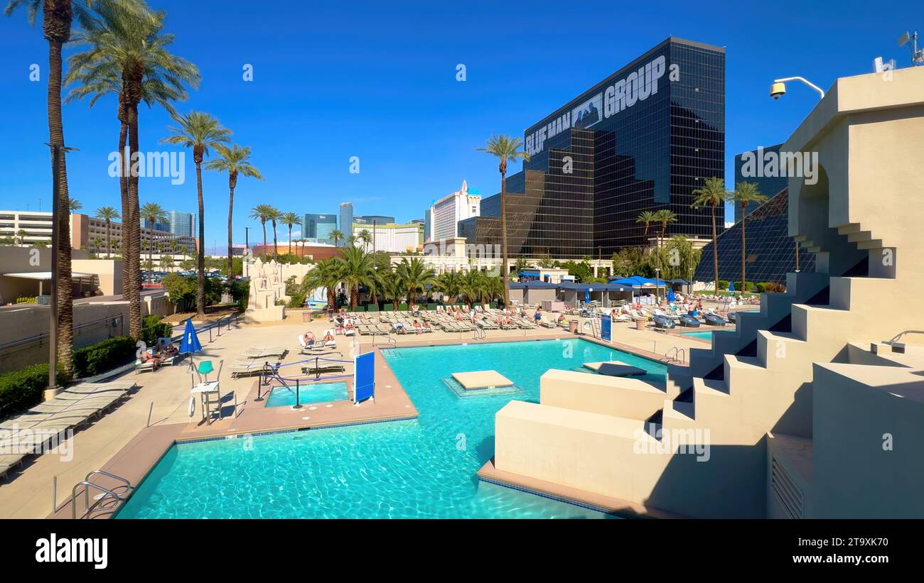 The pool and spa area at the Luxor Hotel Las Vegas LAS VEGAS, UNITED