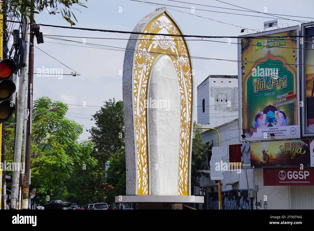 Jayastamba monument (victory monument in Nganjuk East Java. Jayastamba