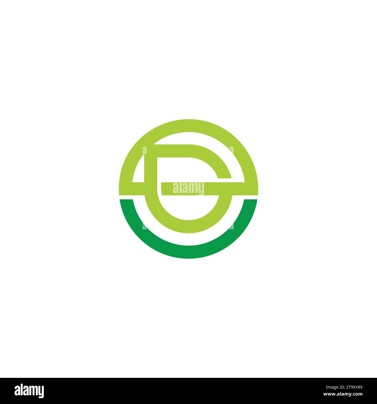 letter g leaf smile organic logo vector Stock Vector