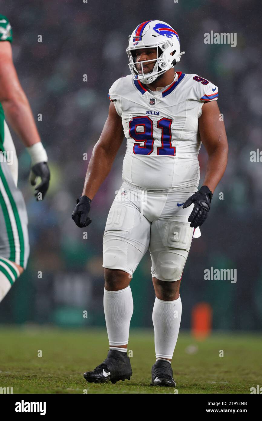 Buffalo Bills Defensive Tackle Ed Oliver 91 In Action Against The buffalo-bills-defensive-tackle-ed-oliver-91-in-action-against-the
