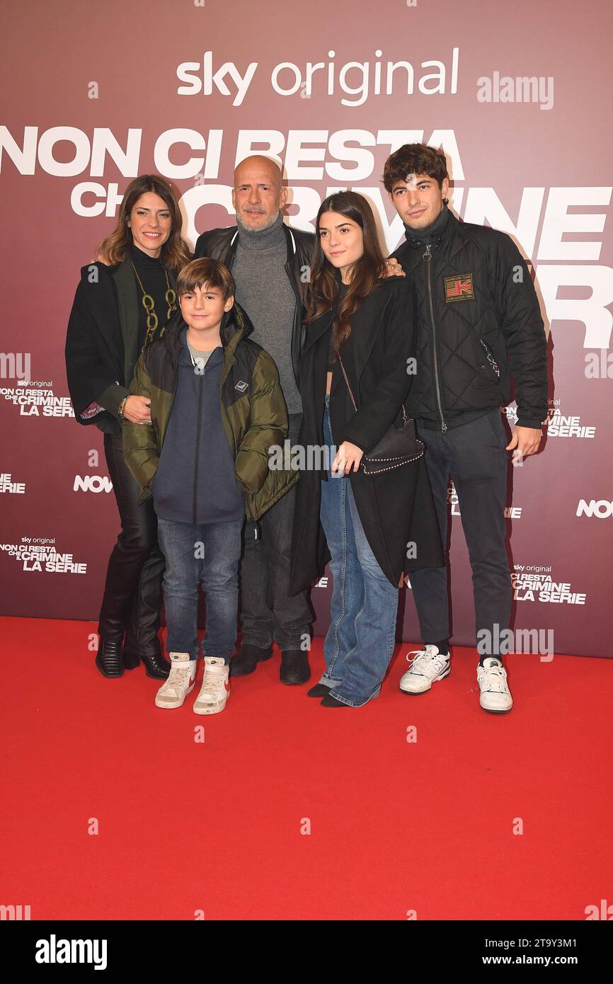 Rome, Italy. 27th Nov, 2023. Rome, The Modern Space Cinema Preview of the Sky Series 'Non Ci Resta Che Il Crime - La Serie', In the photo: Valeria Pintore Gianmarco Tognazzi Credit: Independent Photo Agency/Alamy Live News Stock Photo