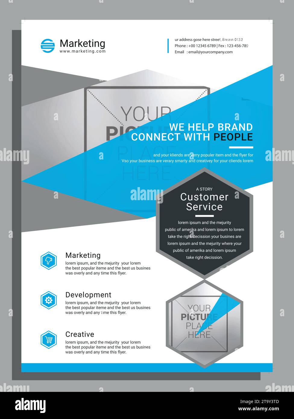 Vector Business Flyer Template Stock Vector Image & Art Alamy