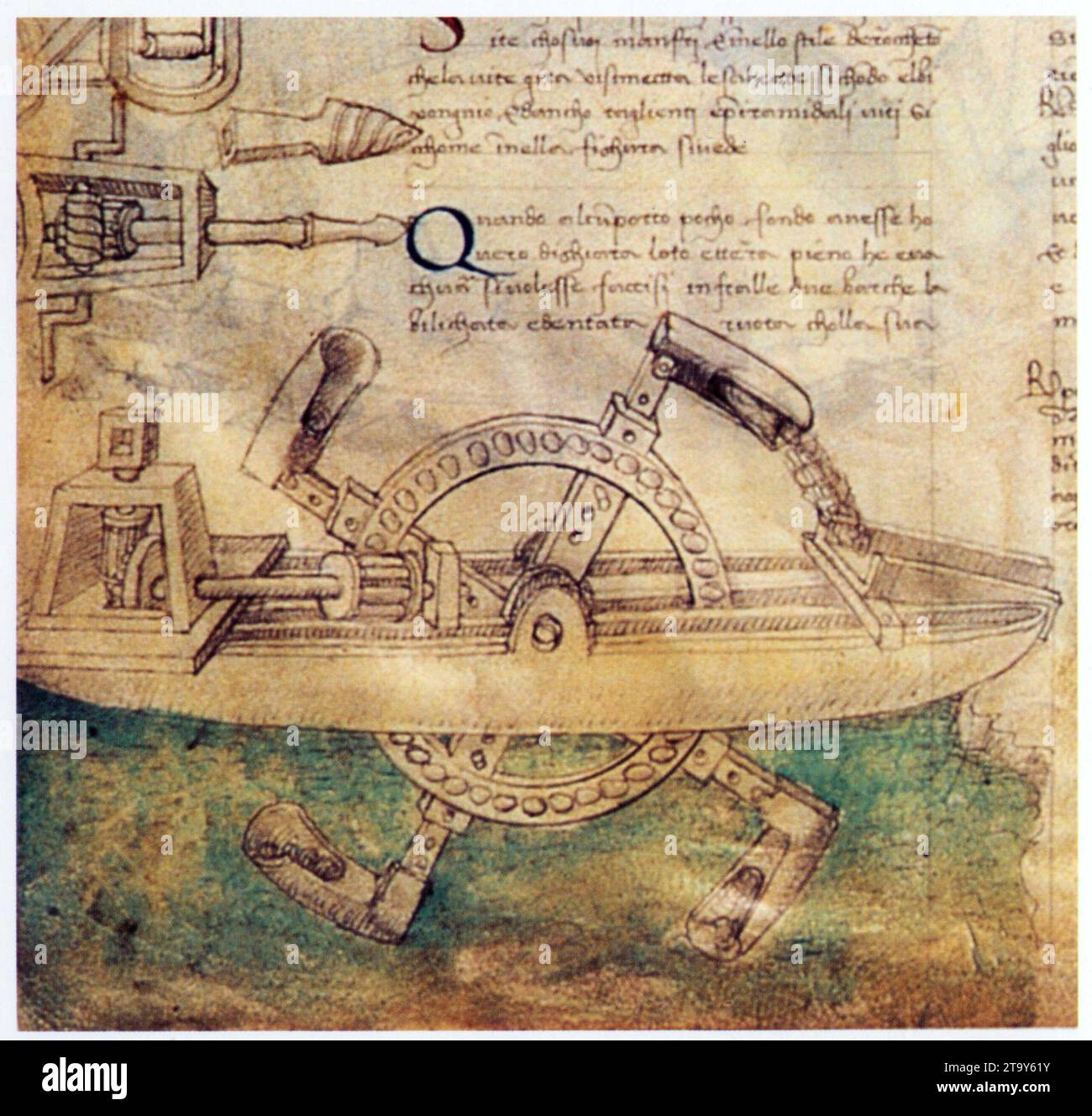 Francesco di Giorgio. Drague. Détail. Stock Photo