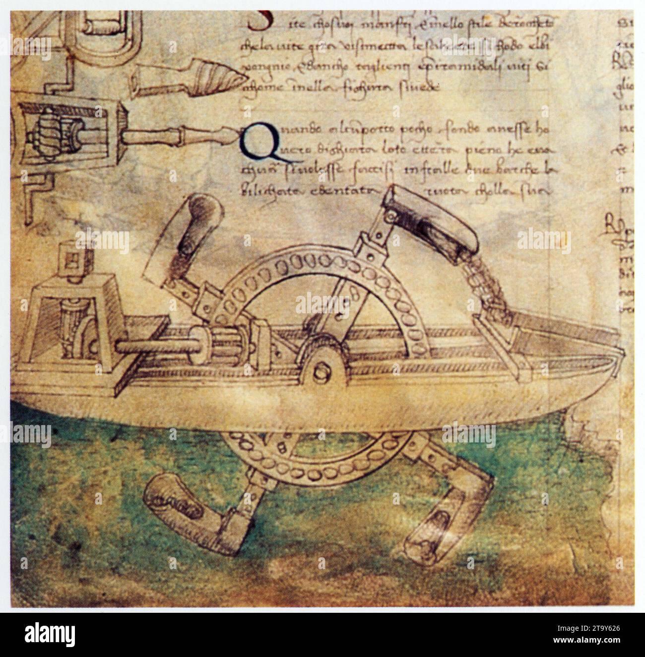 Francesco di Giorgio. Drague. Détail. Stock Photo