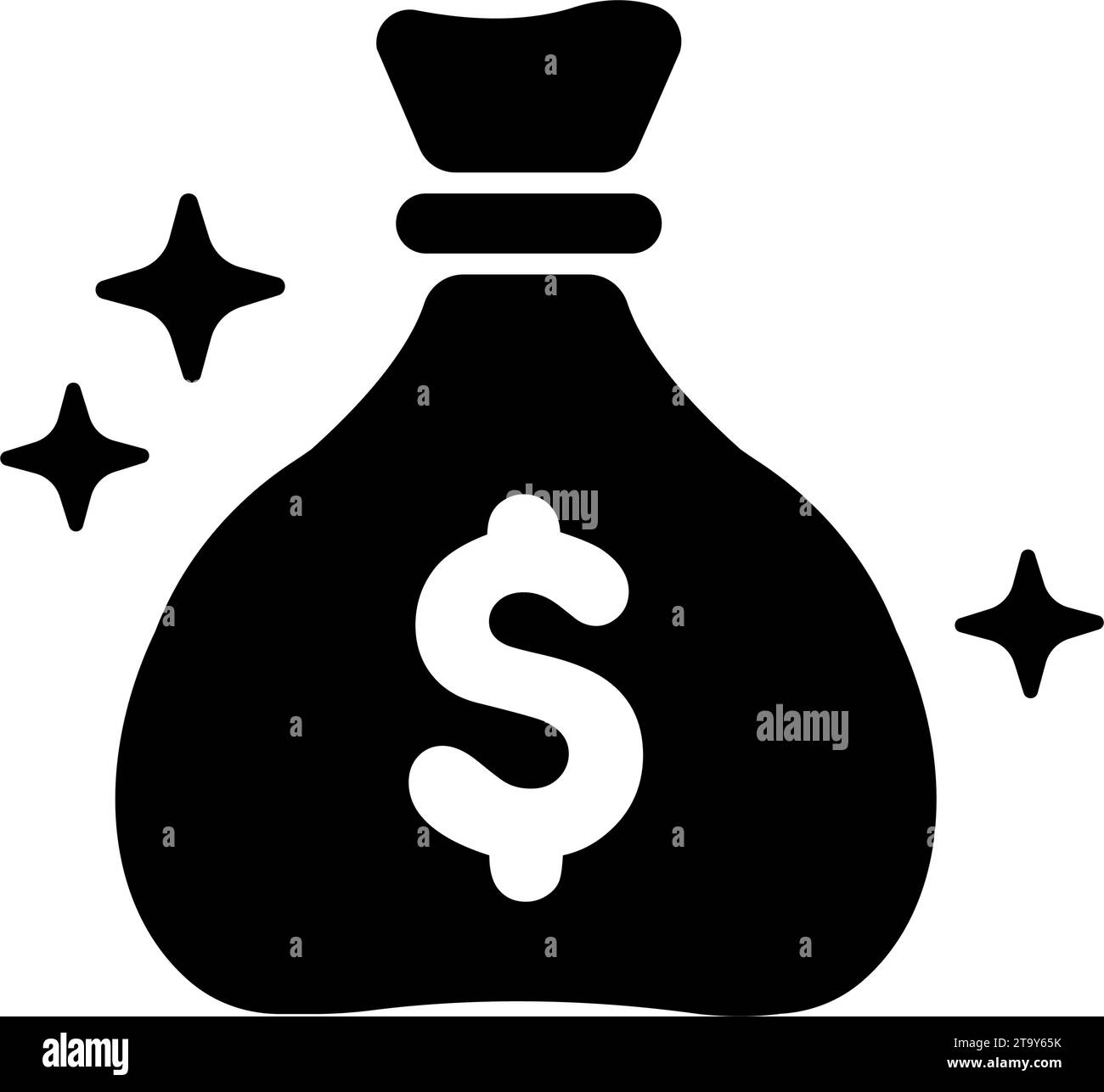 Money bag ( US dollar) vector icon illustration Stock Vector
