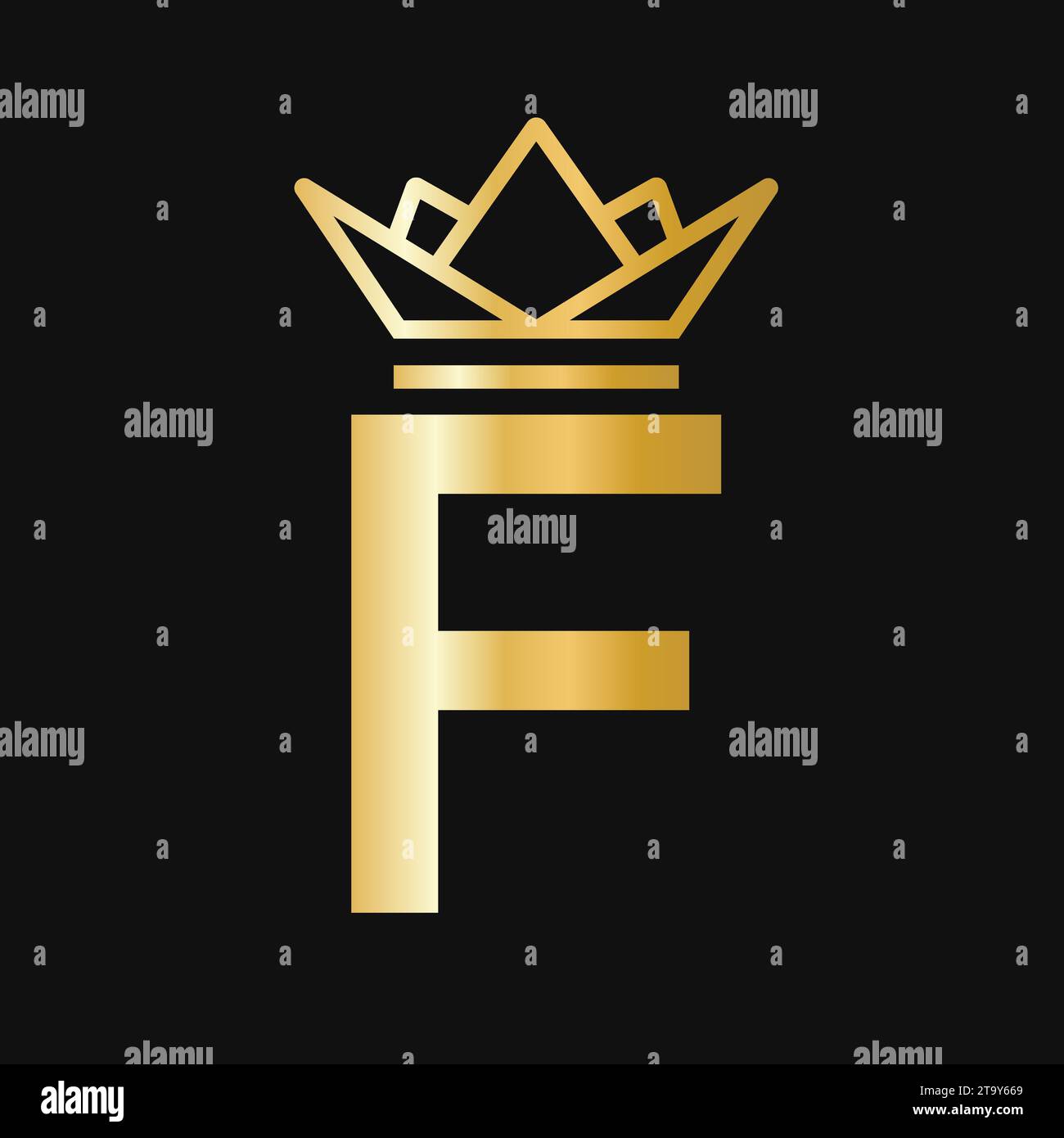 Letter F Crown Logo. Crown Logo for Beauty, Fashion, Star, Elegant ...