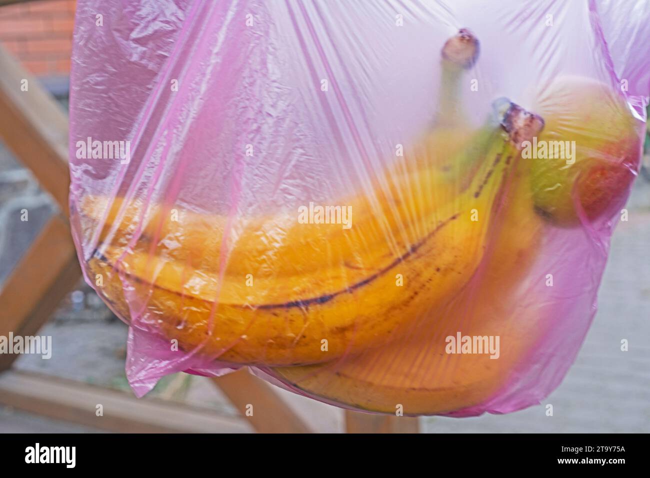 keep bananas in a disposable plastic bag. environmental ecologists
