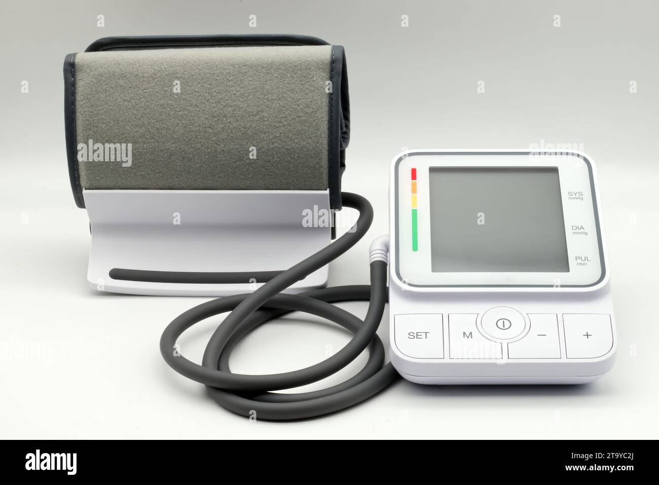 Automatic blood pressure monitor. Electronic tonometer. Digital