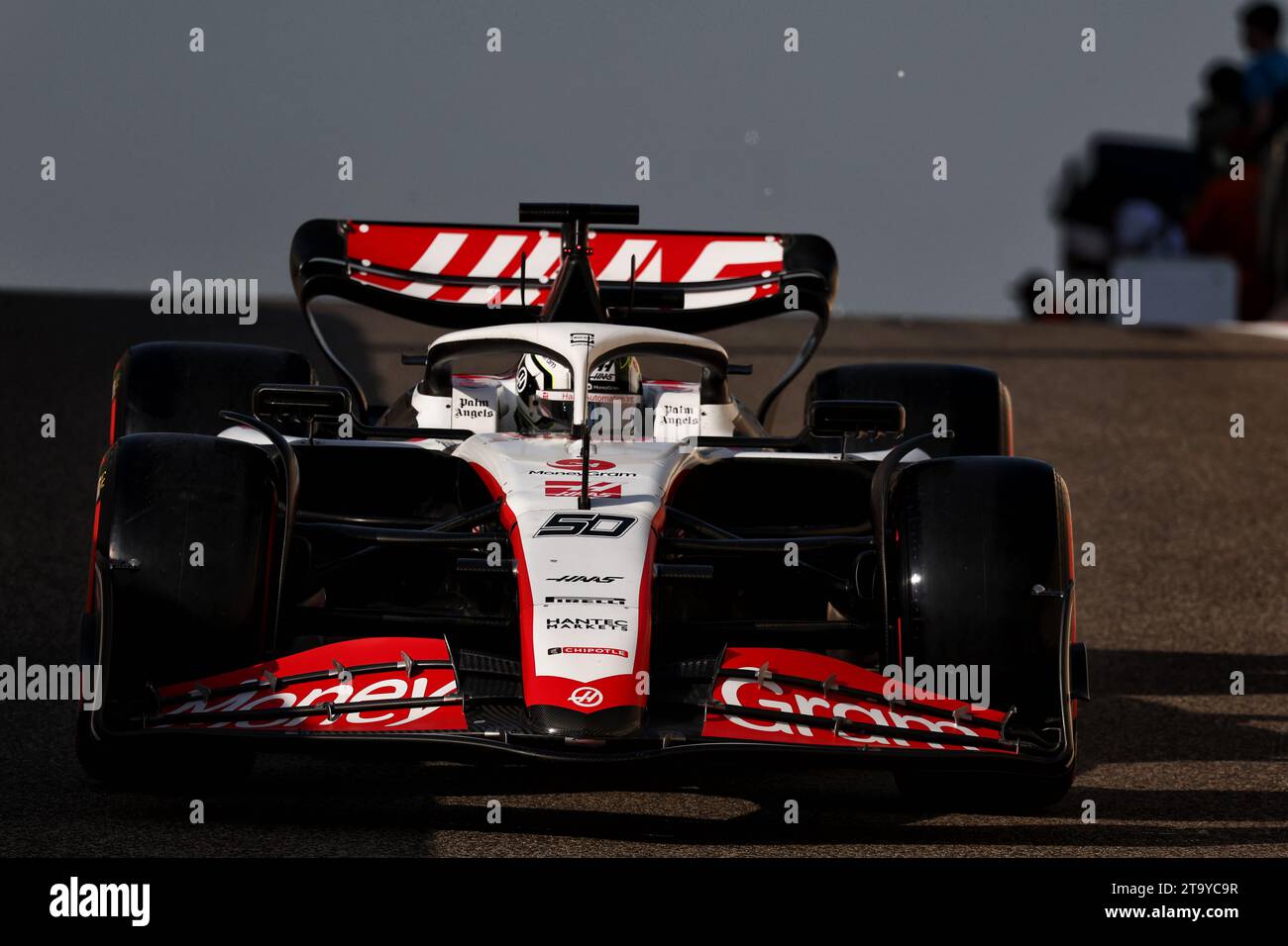 Abu Dhabi, Abu Dhabi. 28th Nov, 2023. Oliver Bearman (GBR) Haas VF-23