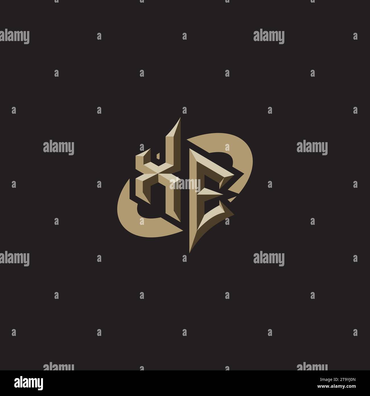 XE Premium Initial Gaming Logo designs, themes and templates for gaming, twitch and youtube Stock Vector