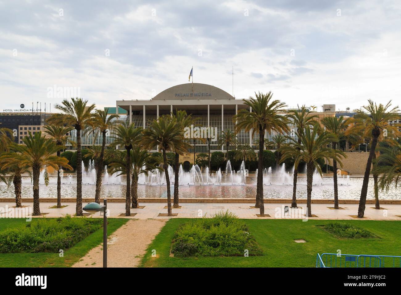 VALENCIA, SPAIN - MAY 18, 2017: This is the building of the Palace of Music in Turia Gardens. Stock Photo