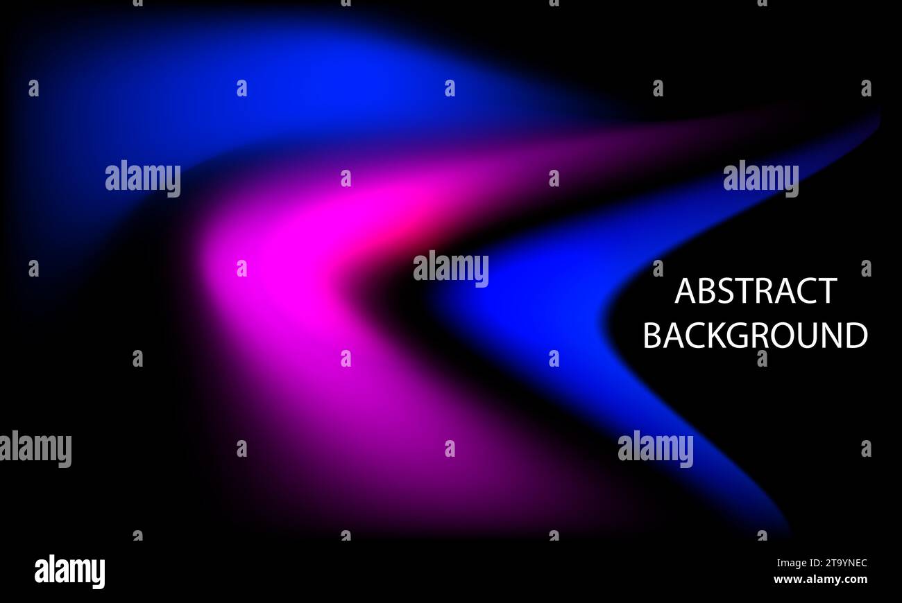 Abstract background with blue and purple wavy lines Vector illustration ...