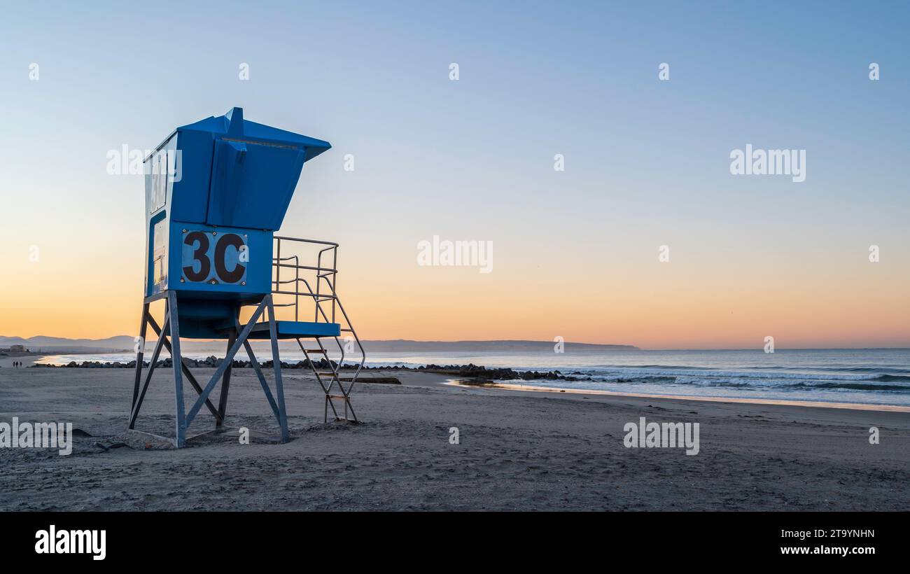 A lifeguard station, located on Coronado Beach, San Diego Stock Photo ...