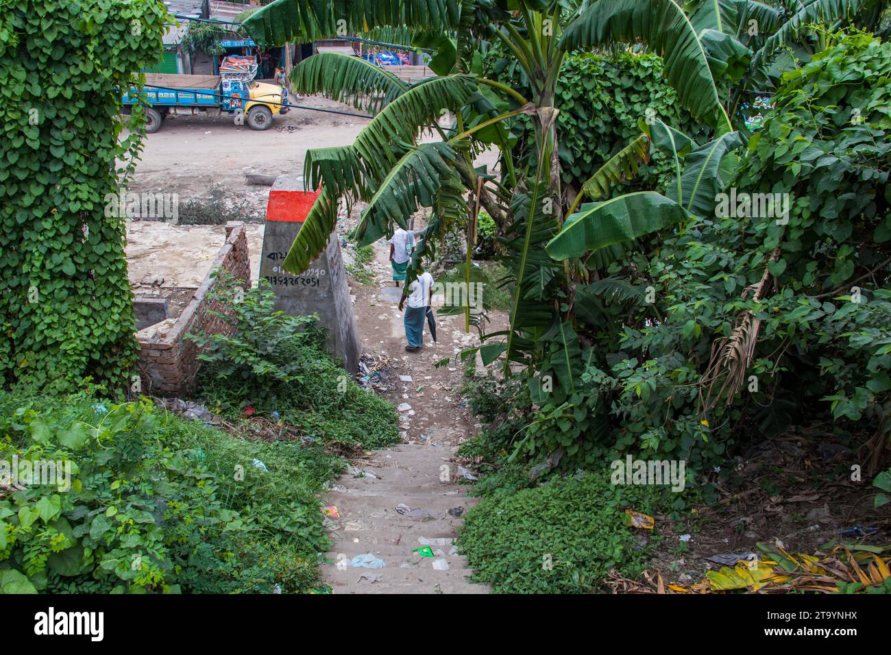 Bangladeshi street photography, This image was captured on May 29, 2022, from Dhaka, Bangladesh Stock Photo