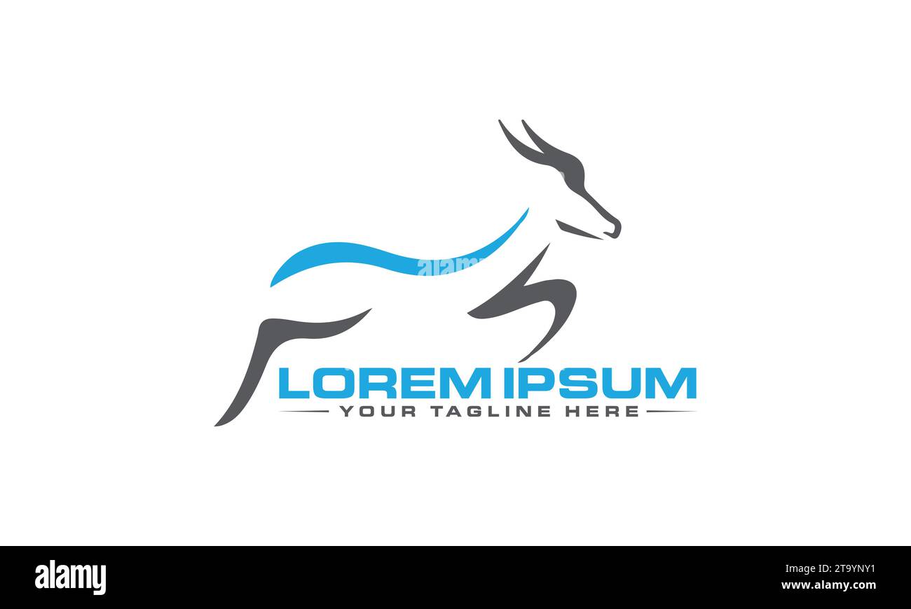 Deer Logo Design Creative Design Stock Vector