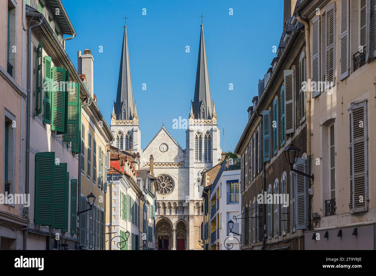 St. James Church, a catholic temple in Pau, a city in France Stock Photo