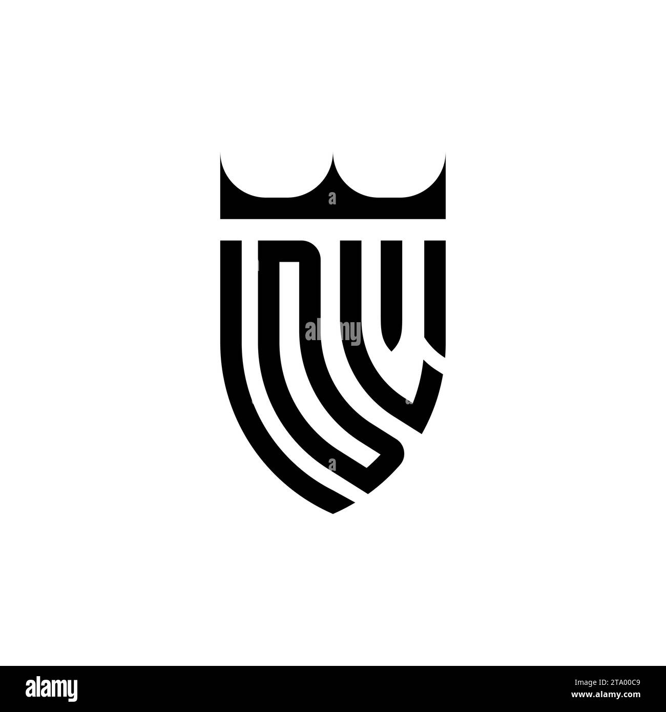 DL Luxury initial logo letters in high quality professional design that will print well Stock Vector