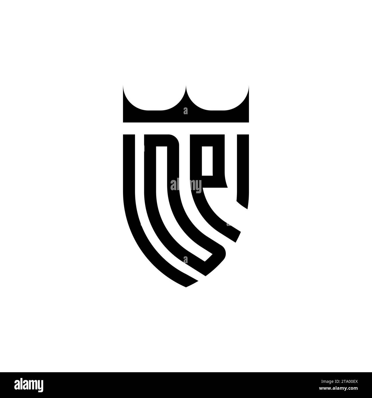 DP Luxury initial logo letters in high quality professional design that will print well Stock Vector