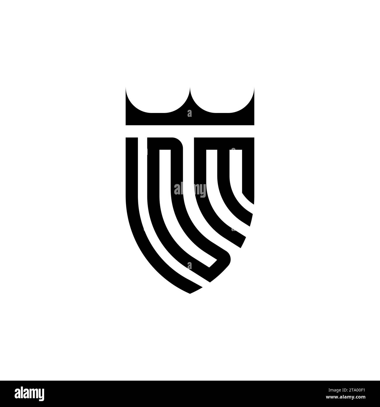 DM Luxury initial logo letters in high quality professional design that ...
