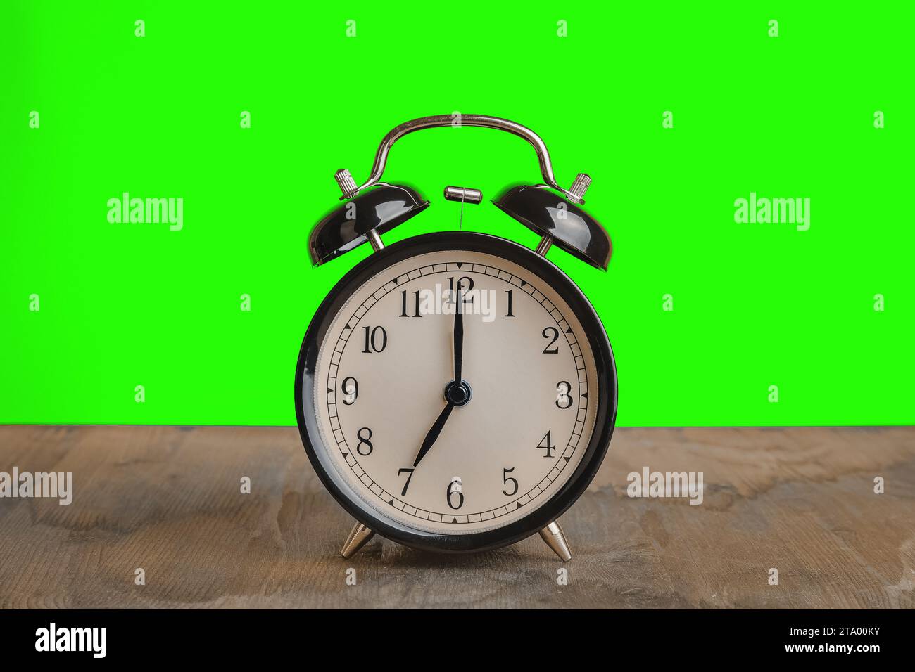 it's seven o'clock already, time to wake up for breakfast, vintage old ...