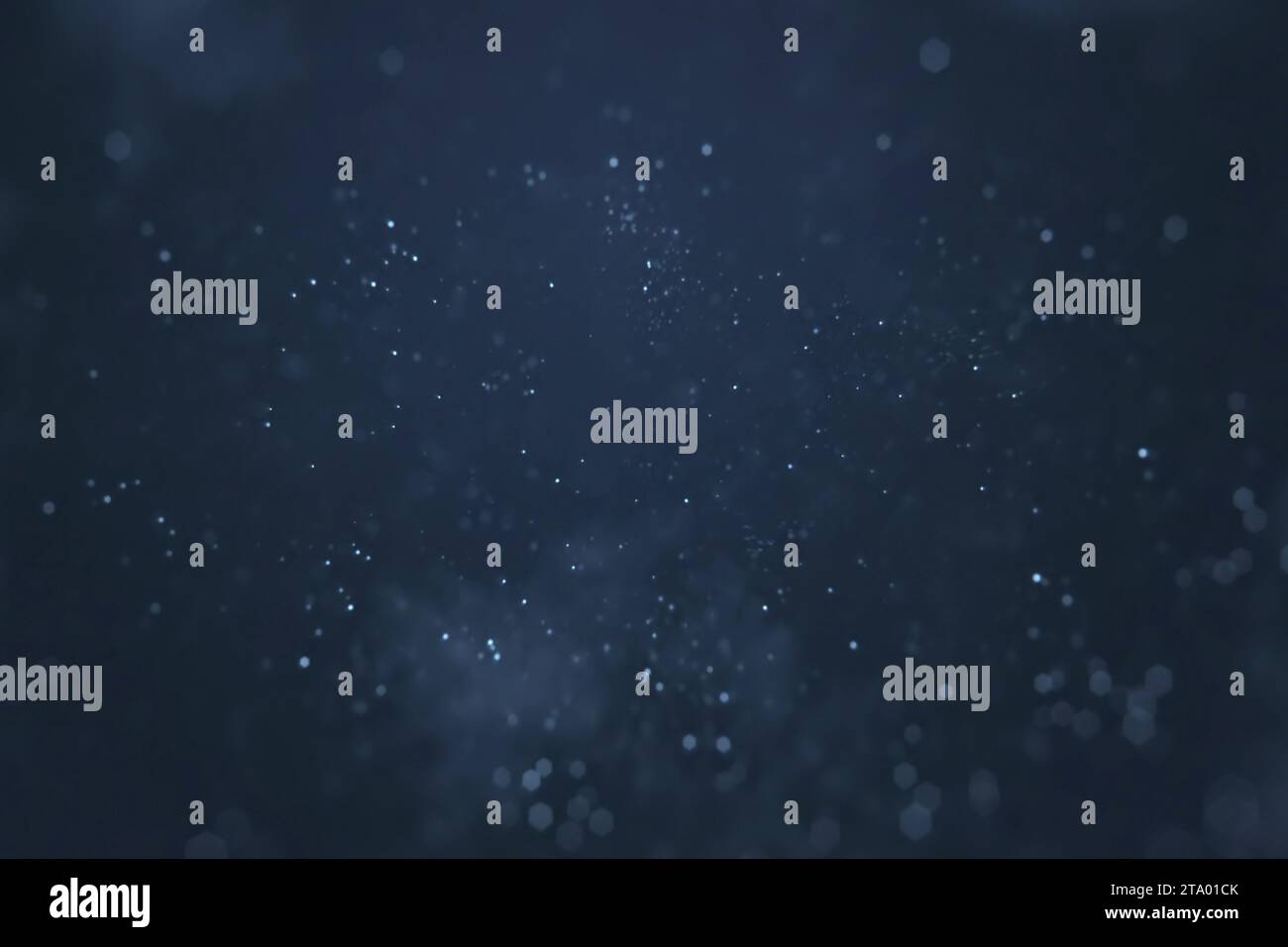 abstract gradient blue background with bokeh and particles flowing ...