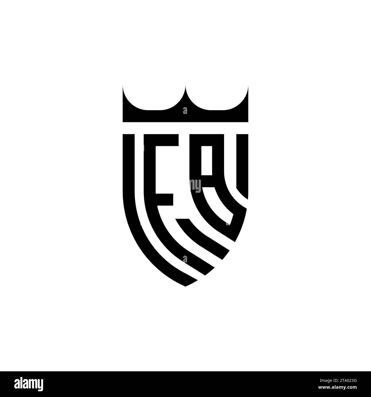FB Luxury initial logo letters in high quality professional design that will print well Stock Vector